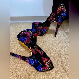 Masscotte Rhinestones Heels